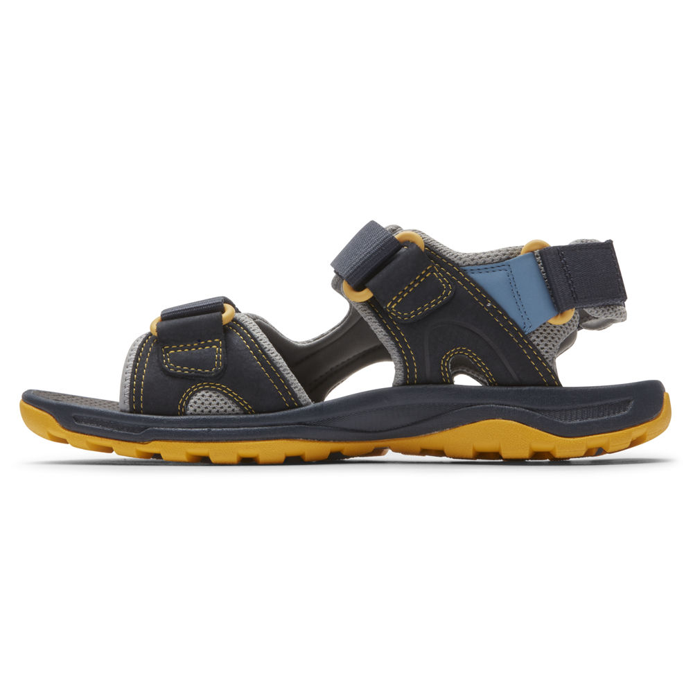 Rockport Mens Sandals Blue - Trail Technique Adjustable Velcro - UK 395-LRWDSU